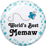 20MM family Print glass snaps buttons