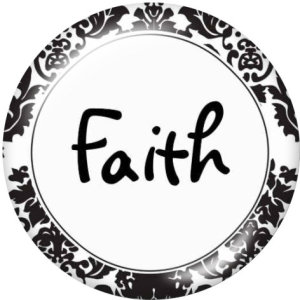 20MM DREAM HOPE faith Print glass snaps buttons