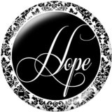 20MM DREAM HOPE faith Print glass snaps buttons