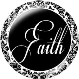 20MM DREAM HOPE faith Print glass snaps buttons