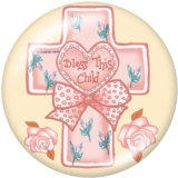 20MM unicorn Print glass snaps buttons