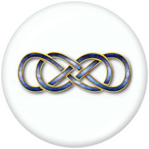 20MM Infinity LOVE faith Print glass snaps buttons