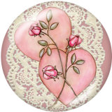 20MM unicorn Print glass snaps buttons