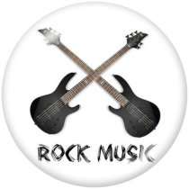 20MM Rock Print glass snaps buttons