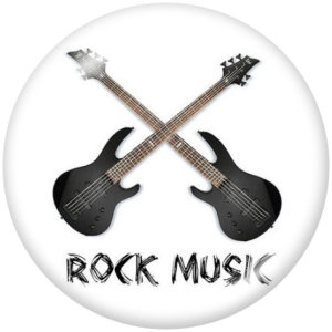 20MM Rock Print glass snaps buttons