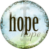 20MM DREAM HOPE faith Print glass snaps buttons