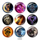 20MM dragon Print glass snaps buttons