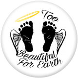 20MM  Family  Print glass snaps buttons