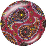 20MM Bohemia Pattern Print glass snaps buttons