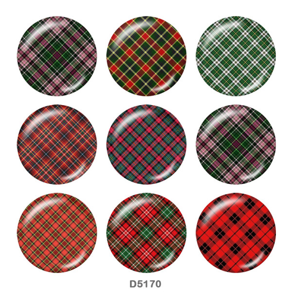 20MM  Pattern  Print glass snaps buttons