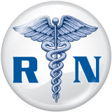 20MM   Nurse Medical treatment  Print glass snaps buttons