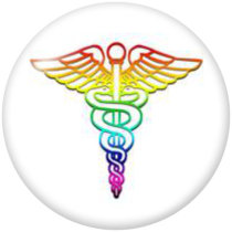 20MM   Nurse Medical treatment  Print glass snaps buttons
