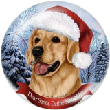 20MM  Christmas  Print glass snaps buttons