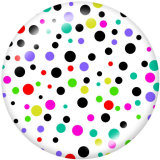 20MM  Pattern  Print glass snaps buttons