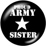 20MM  Love  Print glass snaps buttons