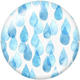 20MM  Pattern  Print glass snaps buttons