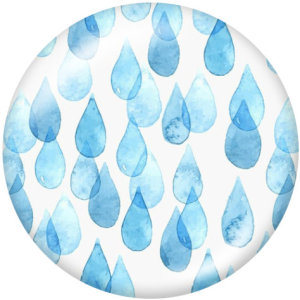 20MM  Pattern  Print glass snaps buttons