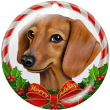 20MM  Christmas  Print glass snaps buttons