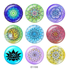 20MM  Faith  Print glass snaps buttons