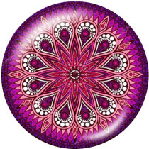 20MM  Pattern  Print glass snaps buttons