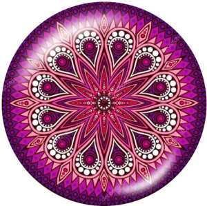 20MM  Pattern  Print glass snaps buttons
