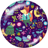 20MM  Pattern  Print glass snaps buttons