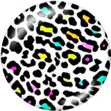 20MM  Animal pattern   Print glass snaps buttons