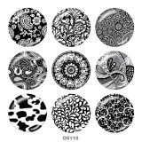 20MM  Pattern   Print glass snaps buttons