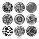 20MM  Pattern   Print glass snaps buttons