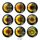 20MM  MOM  Print glass snaps buttons