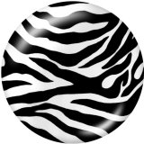 20MM  Animal pattern   Print glass snaps buttons