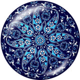 20MM  Pattern  Print glass snaps buttons