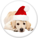 20MM  Christmas  Print glass snaps buttons