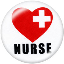 20MM Nurse  Medical treatment  Print glass snaps buttons