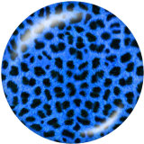 20MM  Animal pattern   Print glass snaps buttons