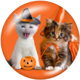20MM  Halloween  Print glass snaps buttons