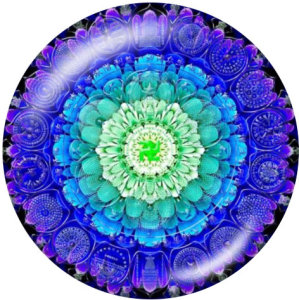 20MM  Faith  Print glass snaps buttons