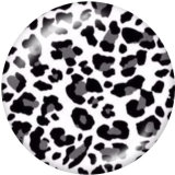 20MM  Animal pattern   Print glass snaps buttons