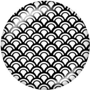 20MM  Pattern  Print glass snaps buttons