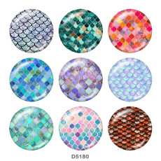 20MM  Pattern  Print glass snaps buttons