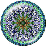 20MM  Pattern  Print glass snaps buttons