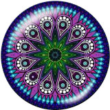 20MM  Pattern  Print glass snaps buttons