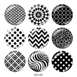 20MM  Pattern  Print glass snaps buttons