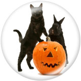 20MM  Halloween  Print glass snaps buttons