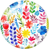 20MM  Pattern  Print glass snaps buttons