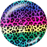 20MM  Animal pattern   Print glass snaps buttons