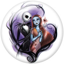 20MM  Halloween  Print glass snaps buttons