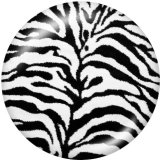 20MM  Animal pattern   Print glass snaps buttons