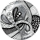 20MM  Pattern   Print glass snaps buttons