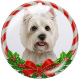 20MM  Christmas  Print glass snaps buttons